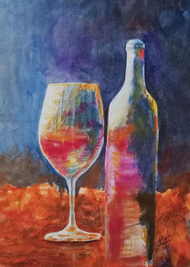 COPA CON BOTELLA