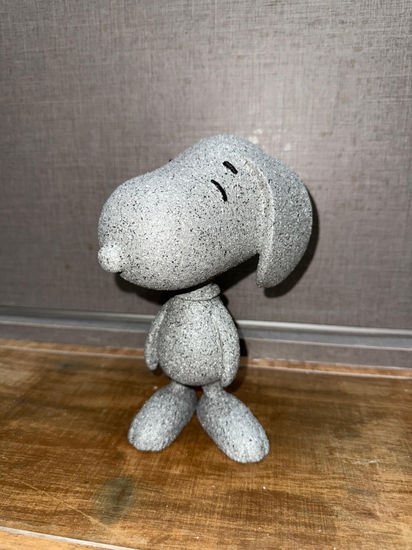 Escultura de snoopy impresa en 3d «snoopy piedra gris» Otros Figurativa