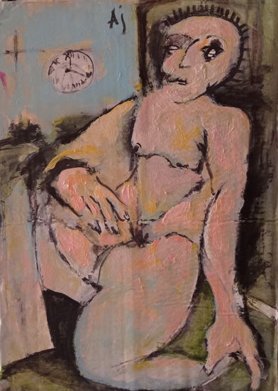 DESNUDO RUIDOSO Oil Paper Nude Paintings