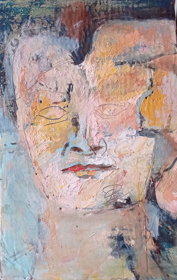 APUNTE PARA LA GIMNASTA Oil Paper Portrait