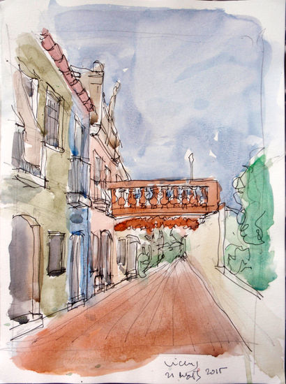 Bugaderies d'Horta Watercolour Paper Landscaping