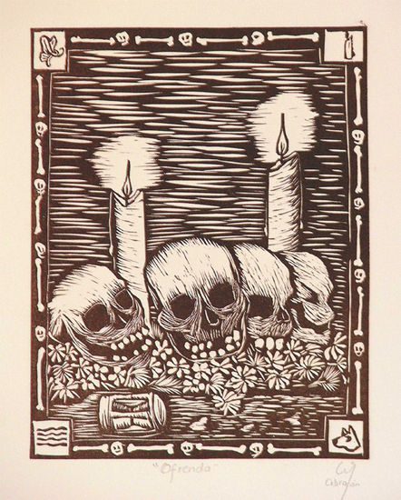 Ofrenda Linocut