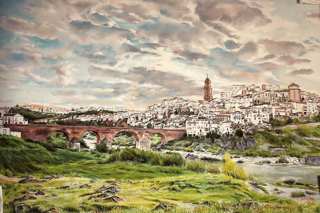 Montoro en primavera Pastel Paper Landscaping