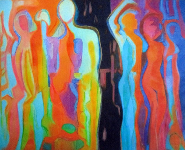 "Vivid Encounters" Acrílico Lienzo Figura