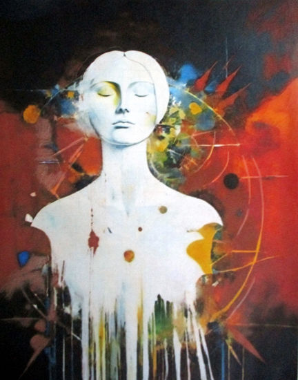 "Beyond the Horizon of Being" Acrílico Lienzo Retrato