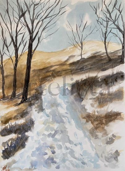 Nieve en el monte Watercolour Paper Landscaping