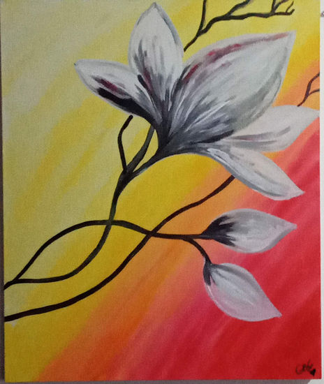 Primavera Vivaz Acrílico Tabla Floral