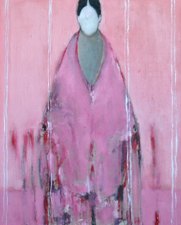 Pink figurative Abstract