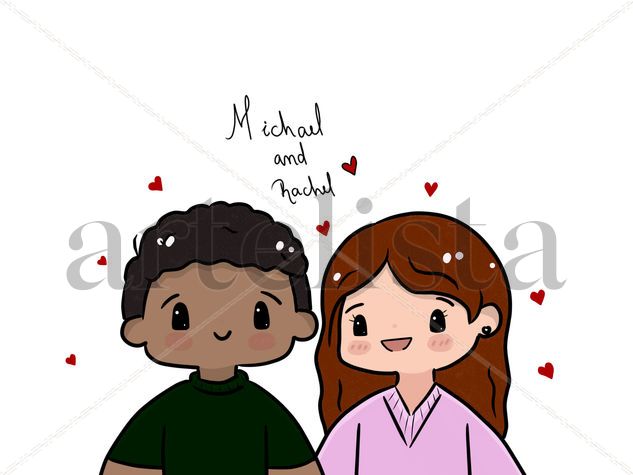Pareja chibi 