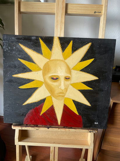 Sol Óleo Lienzo Otros