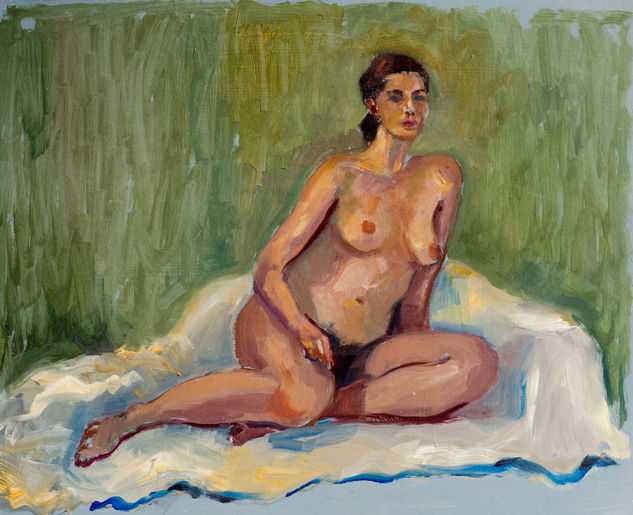 Desnudo 2 Oil Card Nude Paintings