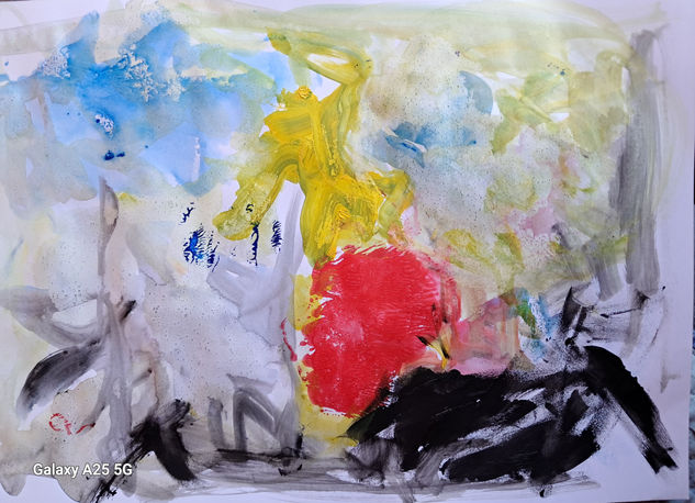 hombre sol bajando a la tierra Acrylic Card Others