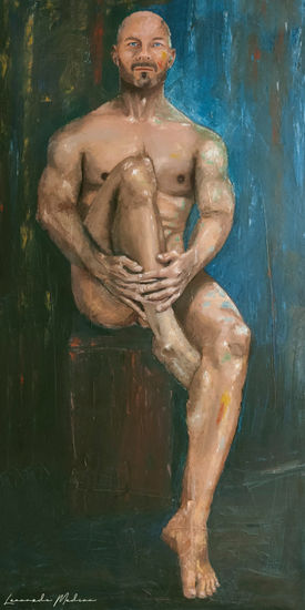 Sentado Oil Canvas Figure Painting