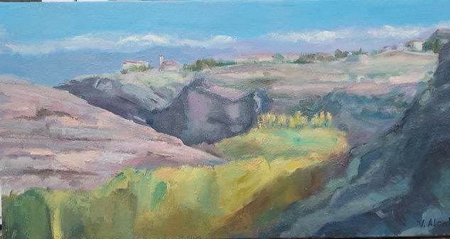 HOCES DEL DURATÓN (SEGOVIA) Óleo Lienzo Paisaje