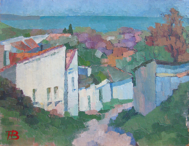 “Southern slope of Mithridates” Óleo Cartulina Paisaje