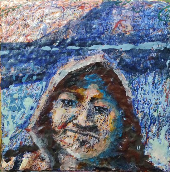 La mirada Acrylic Canvas Figure Painting