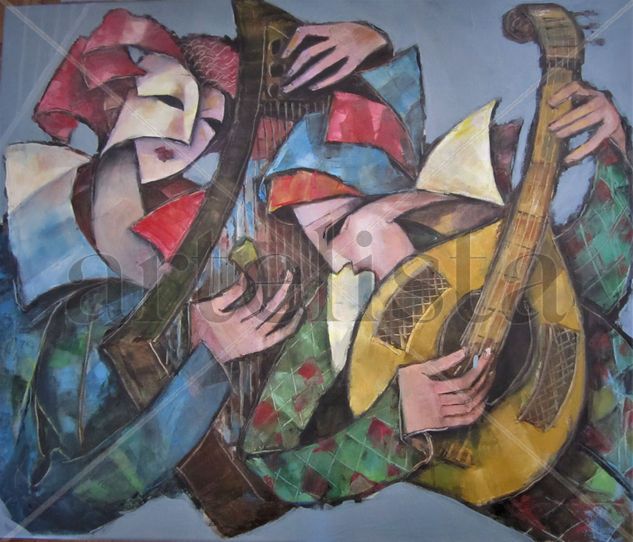 ARPON Y LOD Oil Canvas Figure Painting