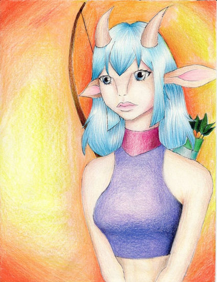 La arquera fantástica Mixed Media