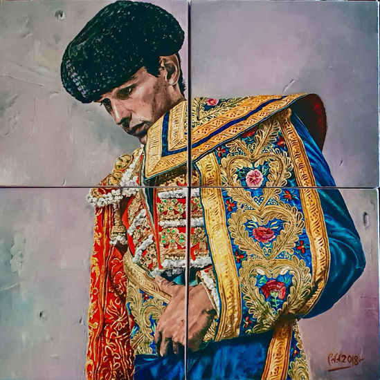 Soñando la gloria Óleo Lienzo Retrato