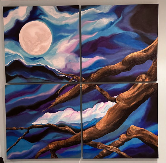 Noche fría Otros Lienzo Paisaje