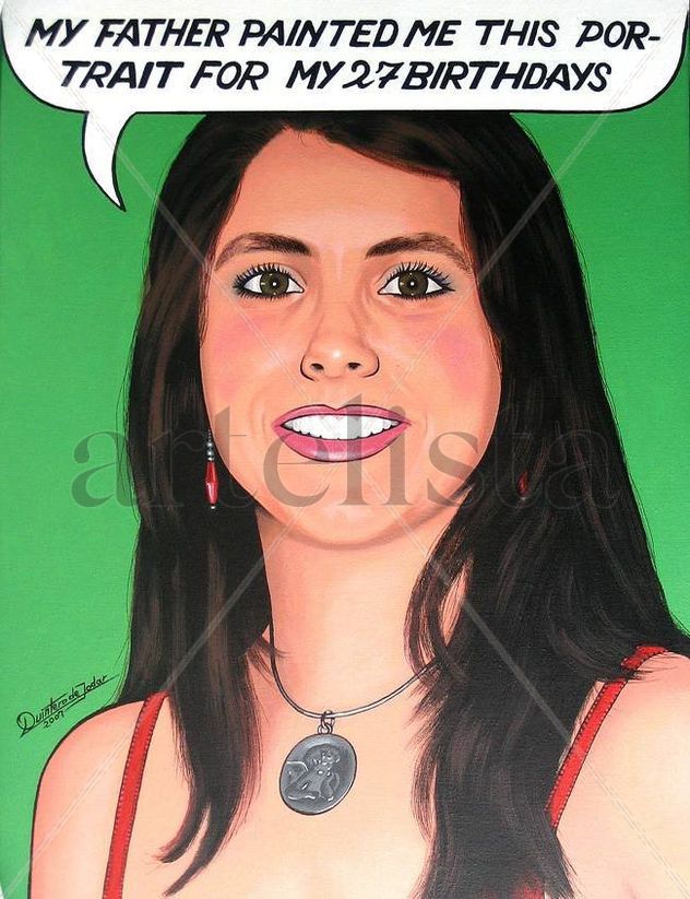RETRATO POP-ART DE MI HIJA EVA Mª