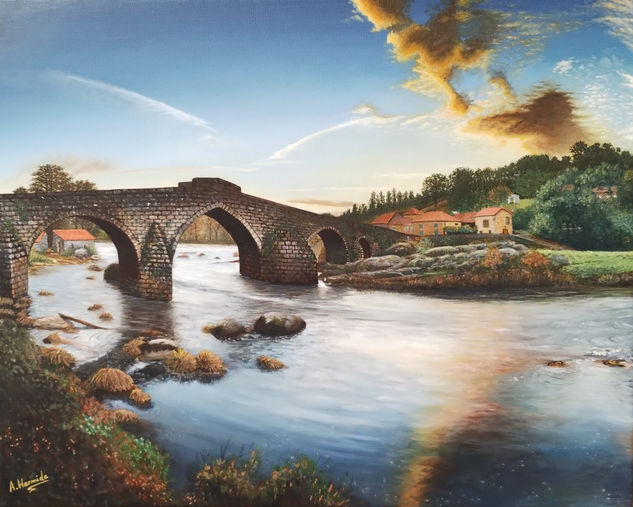 Pontemaceira Oil Canvas Landscaping