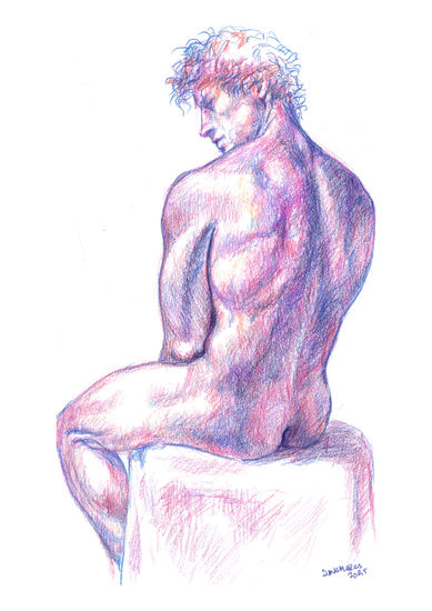 Cuerpo de hombre 004 Pencil