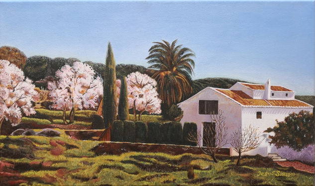 Casas rurales Óleo Lienzo Paisaje