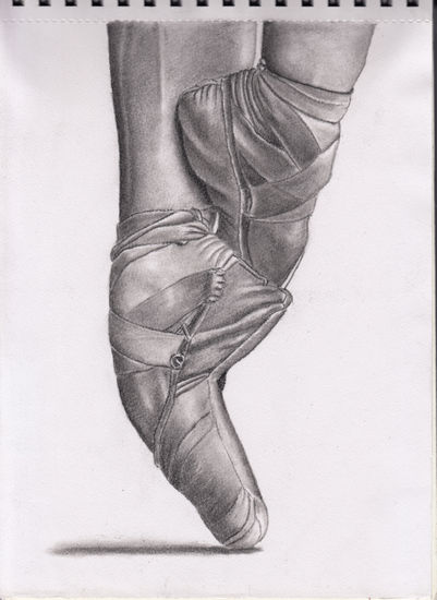 Pies de bailarina 01 Carboncillo