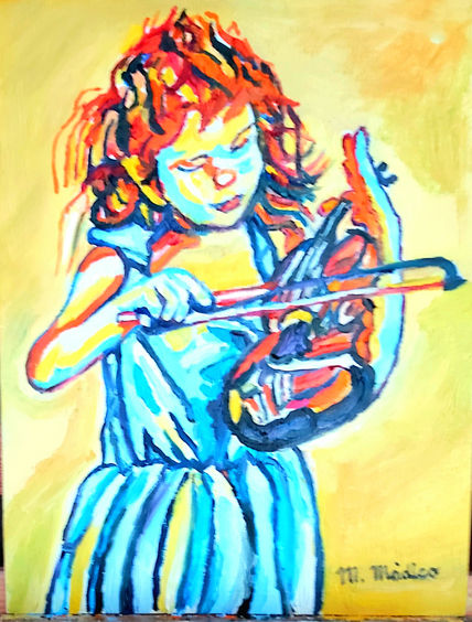 Niña Tocando el Violin