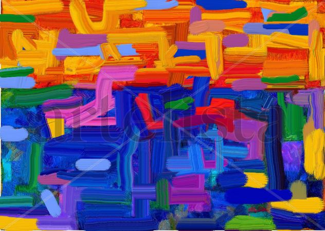 abstracto expresionista - a las orillas de la suerte