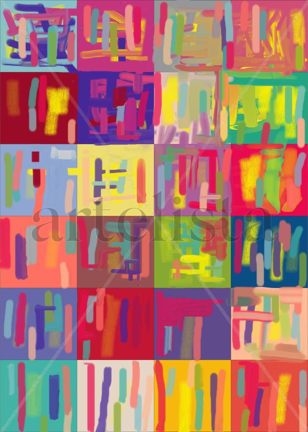abstracto expresionista - colores del siglo XXI