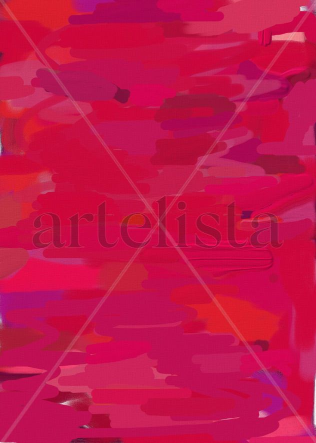abstracto expresionista - los colores solitarios - rojo. pianista apasionada
