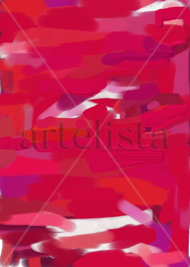 abstracto expresionista - los colores solitarios - rojo. pianista con sangre fría