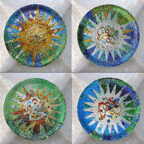 Cuatro mosaicos