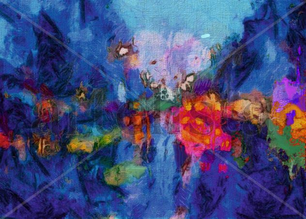 abstracto expresionista - un poco de noche