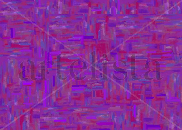 abstracto expresionista - Domingo Violeta de Cobalto Oscuro