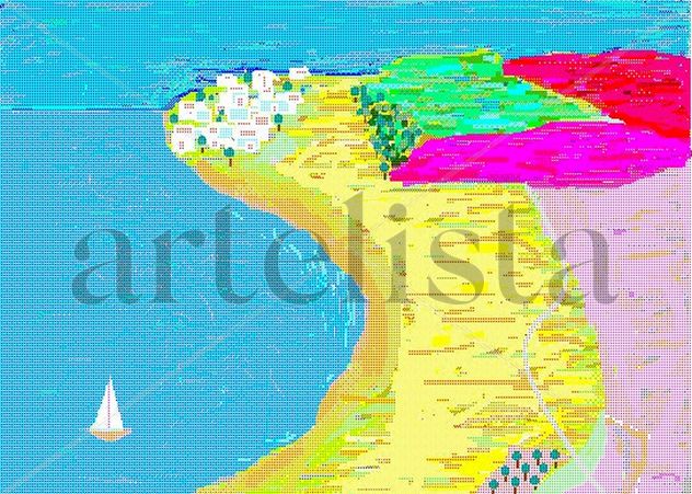 abstracto lírico - pueblecito pesquero