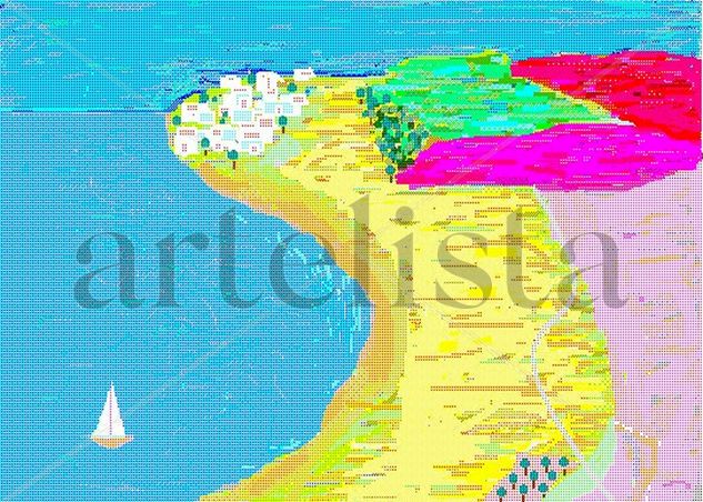 abstracto lírico - pueblecito pesquero 