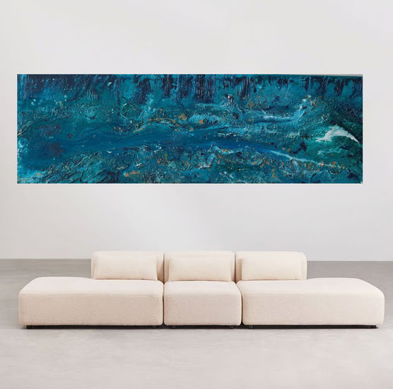marea Acrílico Lienzo Marina