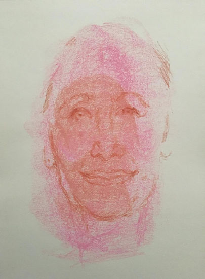 Rostro Pastel Papel Retrato