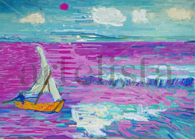 imprexpresionismo - crepúsculo en el mar