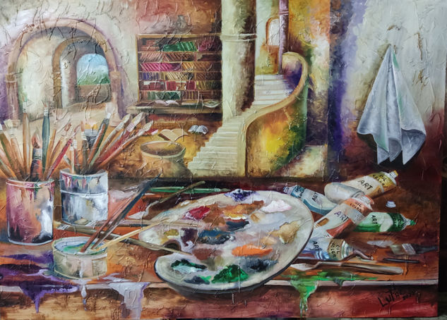 el rincon  del artista Óleo Lienzo Bodegones