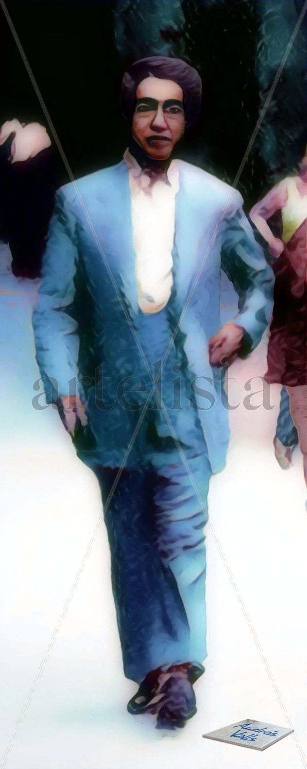 BENITO SÁEZ, fragüero, en su paseo dominical