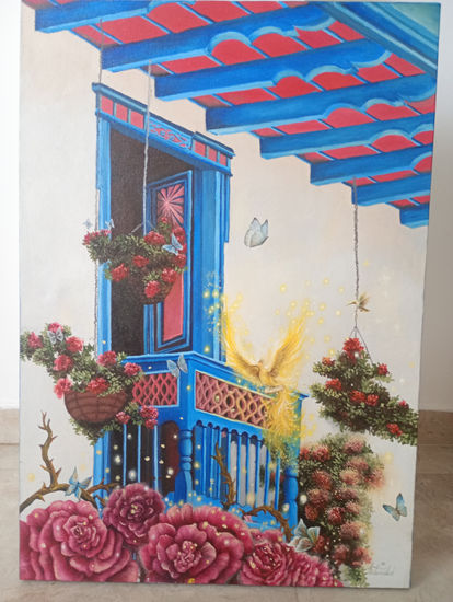 Balcon campesino Oil Canvas Others