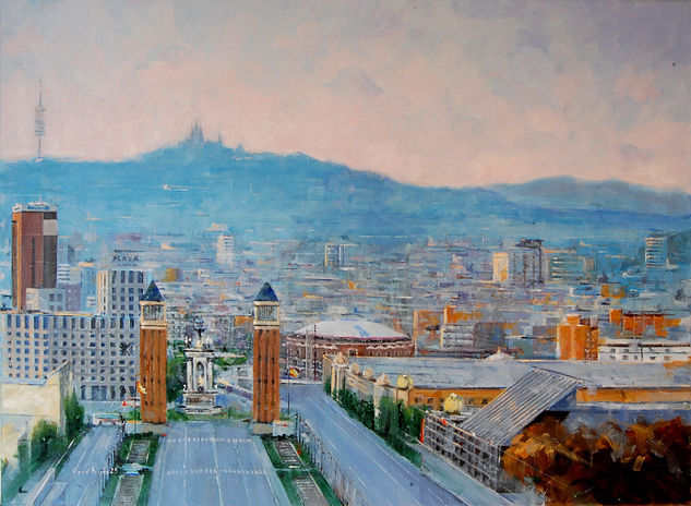 Barcelona 2025 Óleo Lienzo Paisaje