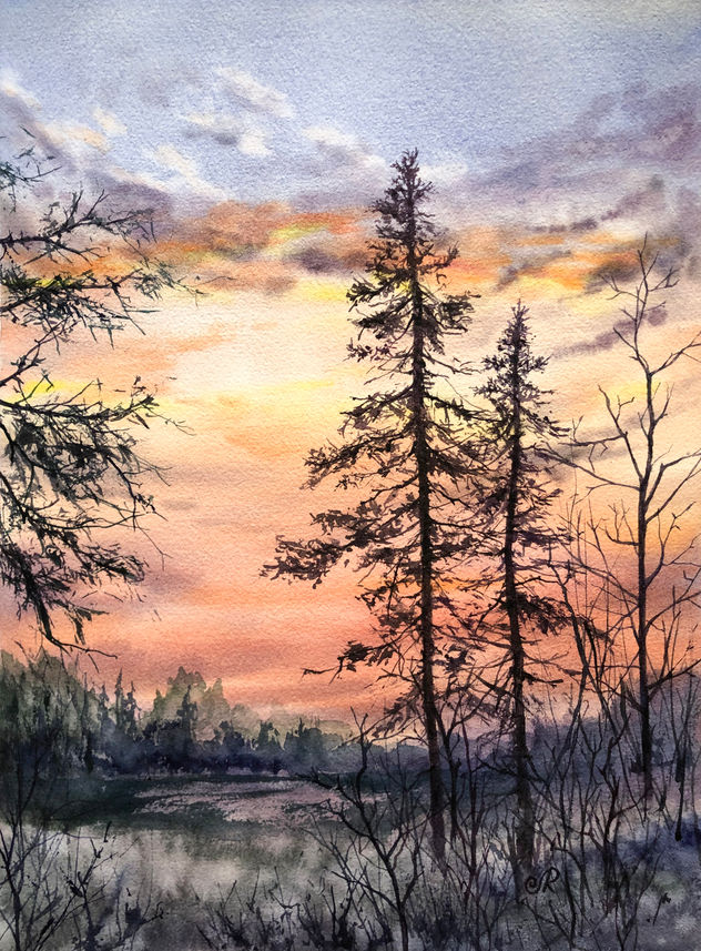 Paisaje Atardecer