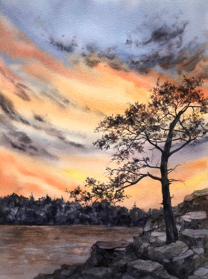 Paisaje Atardecer