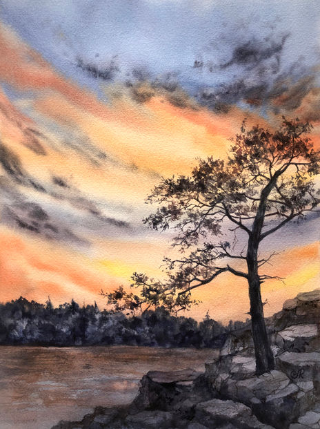 Paisaje Atardecer