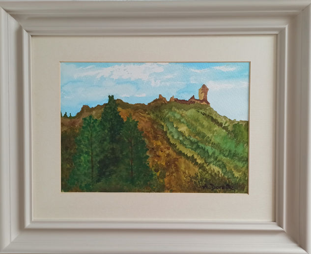 Roque Nublo Watercolour Paper Landscaping